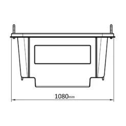 250 Litre Euro Crane Lift Mortar Tub -Fraestiche Shop 1416 1027