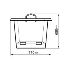 250 Litre Euro Crane Lift Mortar Tub -Fraestiche Shop 1416 1030