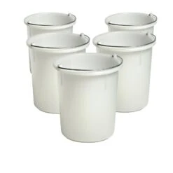 30 Litre Heavy Duty Bucket With Steel Handle, Pack Of 5