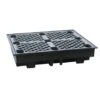 4 Drum Spill Pallet Recycled, Low Profile -Fraestiche Shop 2171 2616