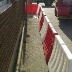 Pack (2) 1.6 Metre Red And White Road Safety Barriers -Fraestiche Shop 225 2822