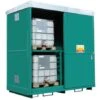 4 IBC / 16 Drum Steel Dual Purpose Sliding Door Storage Unit -Fraestiche Shop 2705 3576