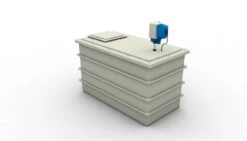 2501 Litre GRP Water Tank With A Single Pump Booster Set