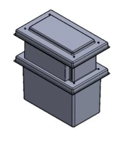 90 Litre Type AB Air Gap GRP Water Tank, Insulated