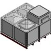 4000 Litre GRP Sectional Water Tank, Internally Flanged Base, AB Airgap (IFB) -Fraestiche Shop 36230 18876