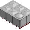 6000 Litre GRP Sectional Water Tank, 3x2x1 Internally Flanged Base (IFB) -Fraestiche Shop 36307 18881