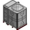 2250 Litre GRP Sectional Water Tank, Internally Flanged Base (IFB) -Fraestiche Shop 36352 18893