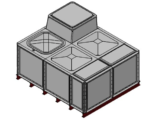 7500 Litre GRP Sectional Water Tank, Internally Flanged Base, AB Airgap (IFB) 3 7500 Litre GRP Sectional Water Tank, Internally Flanged Base, AB Airgap (IFB)