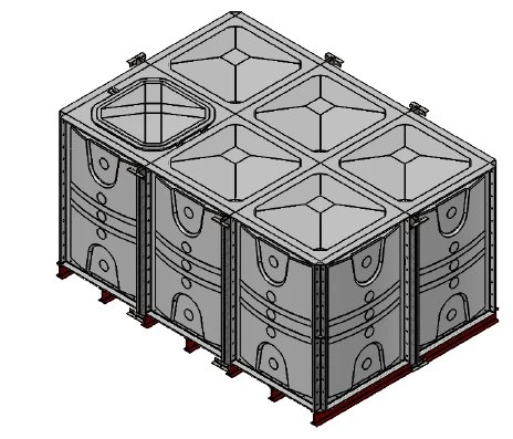 9000 Litre GRP Sectional Water Tank, Internally Flanged Base (IFB) 3 9000 Litre GRP Sectional Water Tank, Internally Flanged Base (IFB)
