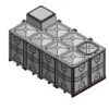12000 Litre GRP Sectional Water Tank, Internally Flanged Base, AB Airgap (IFB) -Fraestiche Shop 36617 18938