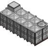 15000 Litre GRP Sectional Water Tank, Internally Flanged Base, AB Airgap (IFB) -Fraestiche Shop 36618 18939