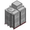 6000 Litre GRP Sectional Water Tank, 2x1.5x2 Internally Flanged Base, AB Airgap (IFB) -Fraestiche Shop 36682 18958