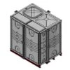 6000 Litre GRP Sectional Water Tank, 2x1.5x2 Internally Flanged Base (IFB) -Fraestiche Shop 36683 18959