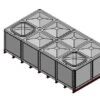 8000 Litre GRP Sectional Water Tank, Internally Flanged Base (IFB) Divided -Fraestiche Shop 38096 19137