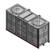 4500 Litre GRP Sectional Water Tank, Internally Flanged Base (IFB) Divided -Fraestiche Shop 38106 19147