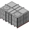 9000 Litre GRP Sectional Water Tank, Internally Flanged Base (IFB) Divided -Fraestiche Shop 38107 19148