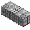 15000 Litre GRP Sectional Water Tank, Internally Flanged Base (IFB) Divided -Fraestiche Shop 38333 19151