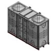 6000 Litre GRP Sectional Water Tank, Internally Flanged Base (IFB) Divided