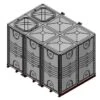 12000 Litre GRP Sectional Water Tank, Internally Flanged Base (IFB) Divided 1 12000 Litre GRP Sectional Water Tank, Internally Flanged Base (IFB) Divided -Fraestiche Shop 38410 19160