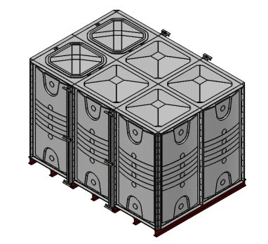 12000 Litre GRP Sectional Water Tank, Internally Flanged Base (IFB) Divided 3 12000 Litre GRP Sectional Water Tank, Internally Flanged Base (IFB) Divided