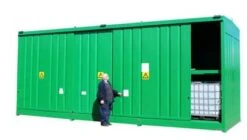 Steel Bunded IBC, Drum Store, DPU96-24, Holds 96 Drums Or 24 IBC's.