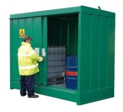 Steel Bunded IBC, Drum Store, DPU8-2, To Hold 8 Drums Or 2 IBC