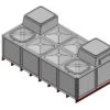 8000 Litre GRP Sectional Water Tank, Internally Flanged Base, Divided, AB Airgap -Fraestiche Shop 41967 19603