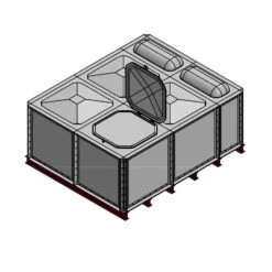 5000 Litre GRP Sectional Water Tank, Internally Flanged Base (IFB) -Fraestiche Shop 4211 6467