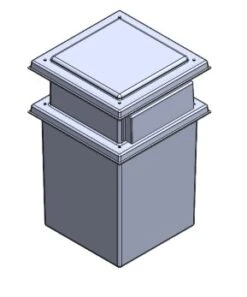 338 Litre Type AB Air GapGRP Water Tank - One Piece Insulated, Cat 5