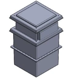 338 Litre Type AB Air GapGRP Water Tank - Two Piece Insulated, Cat 5