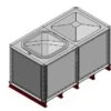 2000 Litre GRP Sectional Water Tank, Internally Flanged Base (IFB) -Fraestiche Shop 4214 18835
