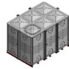 12000 Litre GRP Sectional Water Tank, 3x2x2 Internally Flanged Base (IFB) -Fraestiche Shop 4219 18973