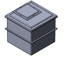 1000 Litre GRP Water Tank - Two Piece With Insulation