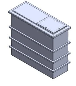 1050 Litre GRP Water Tank - Two Piece Insulated