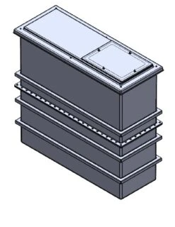 1125 Litre GRP Water Tank - Two Piece Insulated