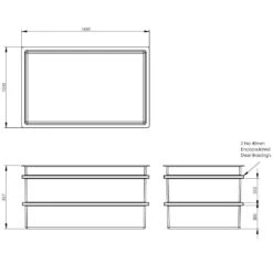 1130 Litre Open Top GRP Water Tank -Fraestiche Shop 4272 6632