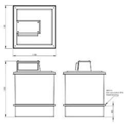 1220 Litre Type AB Air Gap GRP Water Tank, Insulated, Cat 5 13 1220 Litre Type AB Air Gap GRP Water Tank, Insulated, Cat 5 -Fraestiche Shop 4280 6665