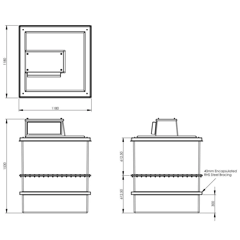 1220 Litre Type AB Air Gap GRP Water Tank - Two Piece Insulated, Cat 5 8 1220 Litre Type AB Air Gap GRP Water Tank - Two Piece Insulated, Cat 5 - Image 6