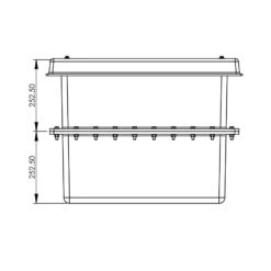 125 Litre GRP Water Tank - Two Piece Insulated -Fraestiche Shop 4289 6709