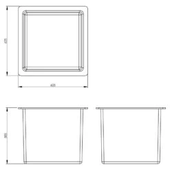 125 Litre Open Top GRP Water Tank -Fraestiche Shop 4295 6729