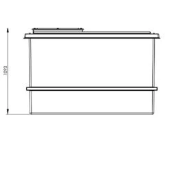 1500 Litre GRP Water Tank, Insulated -Fraestiche Shop 4309 6795