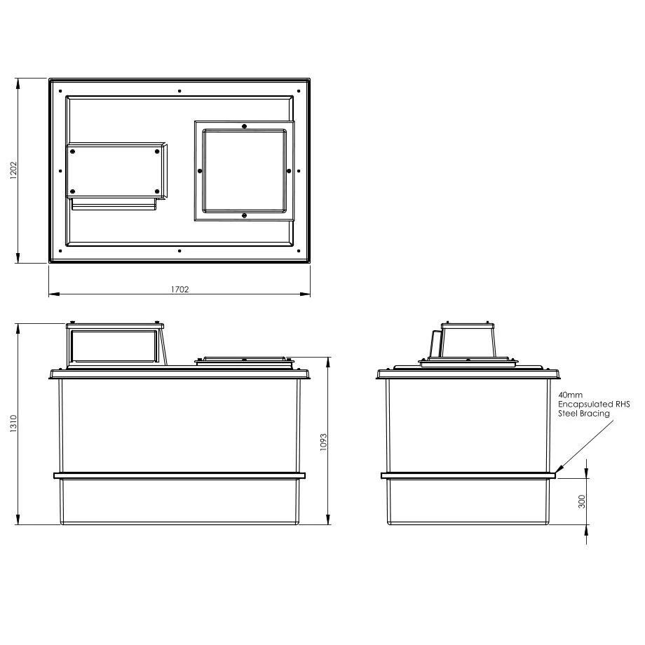 1500 Litre Type AB Air Gap GRP Water Tank, Insulated, Cat 5 8 1500 Litre Type AB Air Gap GRP Water Tank, Insulated, Cat 5 - Image 6