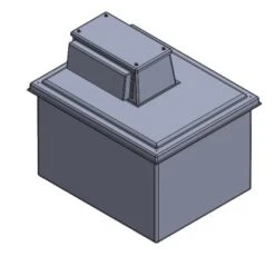 712 Litre Type AB Air Gap GRP Water Tank - One Piece Insulated, Cat 5