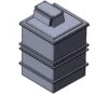 1501 Litre Type AB Air Gap GRP Water Tank - Two Piece Insulated, Cat 5 -Fraestiche Shop 4323 6874