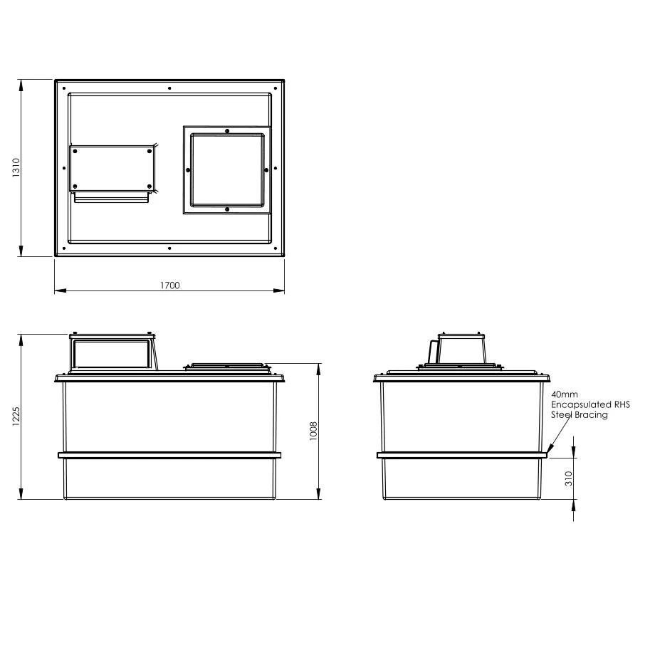1590 Litre Type AB Air Gap GRP Water Tank, Insulated, Cat 5 8 1590 Litre Type AB Air Gap GRP Water Tank, Insulated, Cat 5 - Image 6