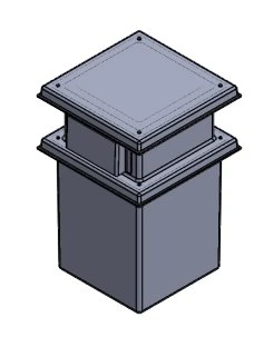 187 Litre Type AB Air Gap GRP Water Tank, Insulated