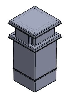 251 Litre Type AB Air Gap GRP Water Tank, Insulated, Cat 5