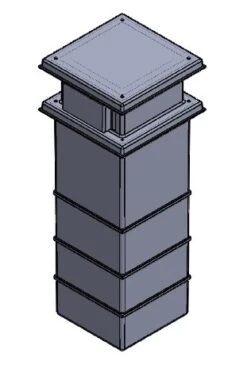 375 Litre Type AB Air GapGRP Water Tank - One Piece Insulated, Cat 5