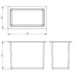 160 Litre Open Top GRP Water Tank -Fraestiche Shop 4348 6980