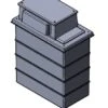 600 Litre GRP Water Tank, Type AB Air Gap - One Piece Insulated, Cat 5 -Fraestiche Shop 43545 20036